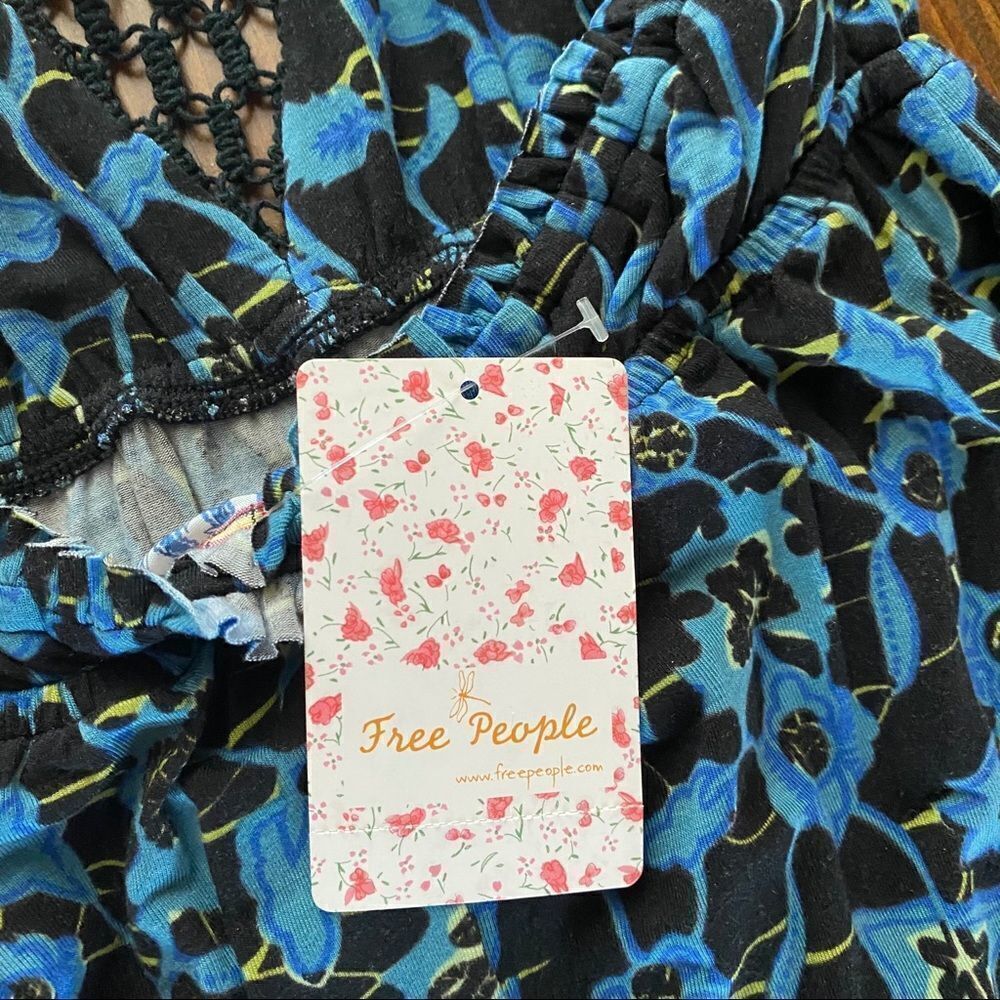 Free People Floral Beaded Front Halter Dress - Picture 5 of 8